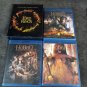 Lot of 5 Lord of the Rings and Hobbit Blu-Ray DVD Movies Used with Box