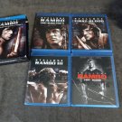 Bundle of 4 Rambo Series Blu-Ray DVD Movies Used with Box