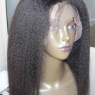 Full Lace Wig 18 inches Kinky Straight 100% Indian Remy