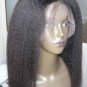 Full Lace Wig 18 inches Kinky Straight 100% Indian Remy