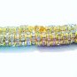 Rhinestone Rondelle Spacers Gold 144 PCS 10mm