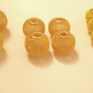 Mesh Ball Beads Gold 14 PCS set