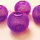 Mesh ball Bead 30mm  Purple