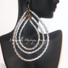 " Dolce " Rope Earrings Silver