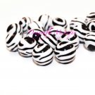 Basketball Wives Zebra Beads Black & White
