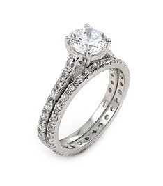 7mm 2 Piece CZ Wedding Set (SGRS031)