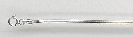 Sterling Silver Round Snake Chain - 24" (SCNR-24)