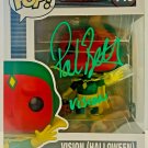 Paul Bettany Autographed Signed Vision Marvel Funko Pop Figure Beckett COA