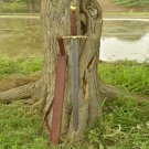 Berserker Battle Cry Damascus 41" Sword with Scabbard Collectible