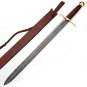 Berserker Battle Cry Damascus 41" Sword with Scabbard Collectible