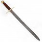 Berserker Battle Cry Damascus 41" Sword with Scabbard Collectible