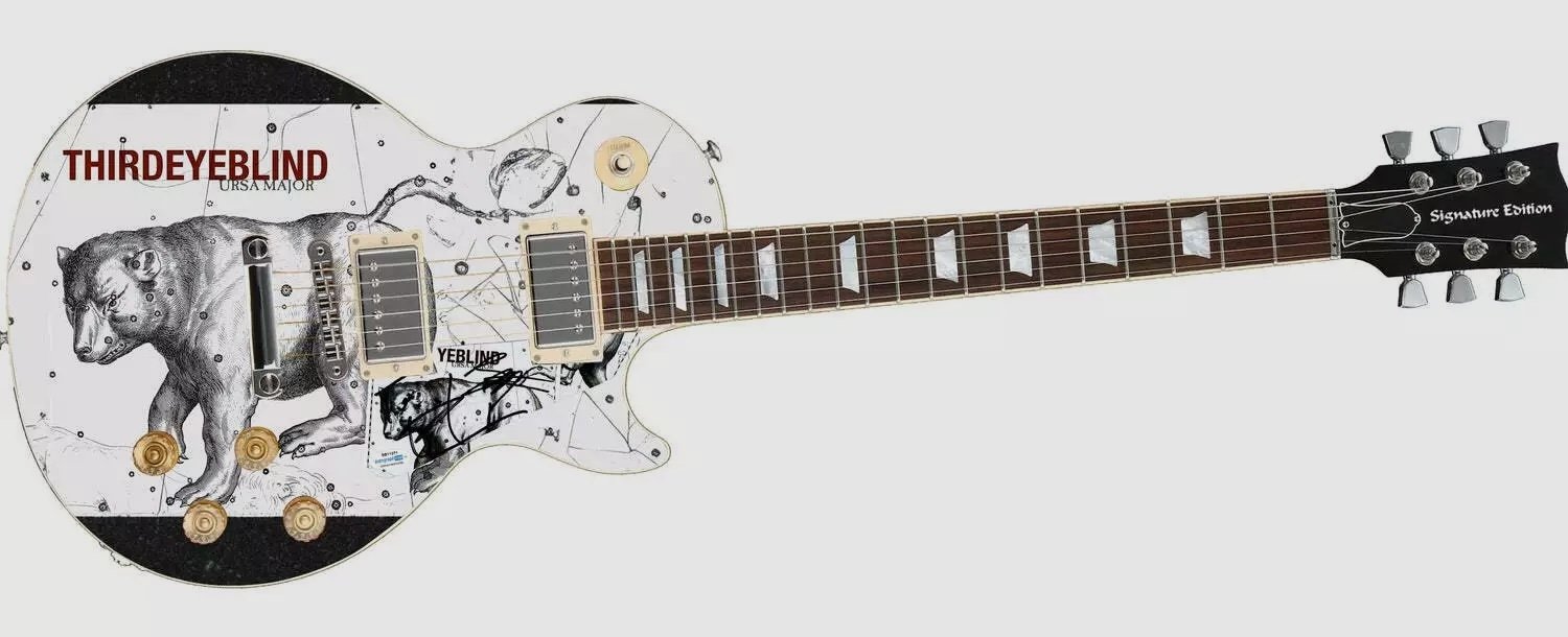 Hargreaves & Jenkins Third Eye Blind Autographed Signed Ursa Major Lp Cd Guitar ACOA