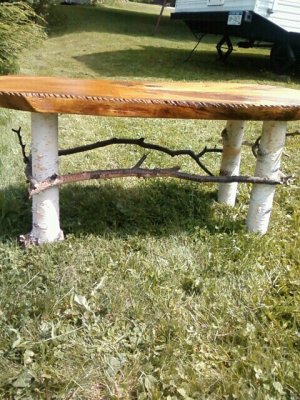 Pine Cone Rustic Adirondack Coffee Table