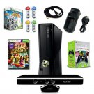 XBOX 360 Slim 4GB Scene It Holiday Bundle with 6 Games, Extra Controller, and More