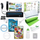 Nintendo Wii Black Mega Bundle with Wii Fit Plus and Much More