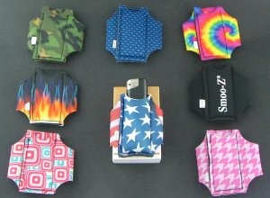 NEW CIGARETTE AND LIGHTER HOLDER CASE SMOO Z NEVER LOSE YOUR LIGHT OR FIRE AGAIN