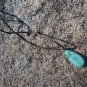 Stone Pendant with Leather Chain