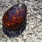 Red Teardrop Glass Pendant