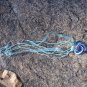 Blue Glass Heart Necklace