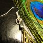 Peacock Feather Earrings Pair