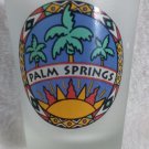 Beautiful Palm Springs Frosted Shot Glass Palm Trees
