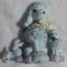 Vintage 1950's Spaghetti Mother Poodle and Pups One Pup Damaged