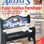 Decorative Artist's Workbook Dec 2001 Christmas Snowman Decor Furniture