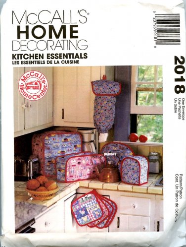 McCalls Pattern 2018 Home Decoration Kitchen Essentials