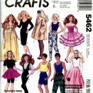 McCalls 5462 11 1/2" Fashion Doll Clothes Pattern "Fabulous Finds" Cut