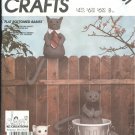 MCCALLS CRAFT PATTERN 2131 FLAT BOTTOMED Babies Sltuffed Cats UNCUT VINTAGE 1985