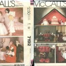 McCall's Patterns 7192 6889 Victorian Doll Dolls House Family Wardrobe Furniture