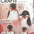 McCall's CRAFT Sewing Pattern #2199 FLAT BOTTOM Babies Penguins in 3 sizes Uncut