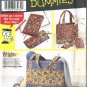 Simplicity CRAFT Sewing Pattern for Dummies #5598 TOTES & ACCESSORIES - UNCUT