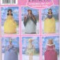 Simplicity 5673 11.5" Fashion Doll Pattern Costumes Cinderella TinkerBell Beauty