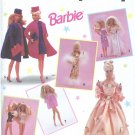 Simplicity 7601 Barbie Doll Clothes Coat Bride Dresses Gown Wardrobe Pattern