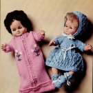 PATONS PATTERN BOOK 9910 9d 12" Dolls Double Knittings 4ply weights