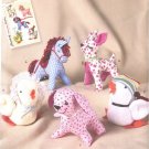 SIMPLICITY ARCHIVES Pattern 2763 Stuffed Animal Horse Deer Dog Chicken Duck Toy