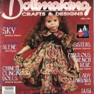 Dollmaking Crats & Designs April 1995 Porcelain Cloth Wood Cernit Paper Dolls