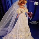 Paradise Crochet Collector Costume 1903 Victorian Lace Bridal Gown Hair & Shoes