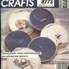 Sewing patterns: McCalls 8773 Christmas Scenes Holiday Hoops Transfers Uncut!