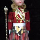 Old Sleepy Eyed Scottish Female Majorette Guard 8" Tall Scott Girl Doll Dolls