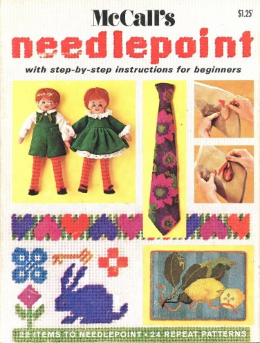 McCall's Needlepoint Step by Step for beginners Learn & Use 31 Stitches BooK 2