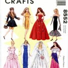 1990's McCall's 8552 Sewing Pattern Fits 11.5" Barbie Fashion Dolls Doll