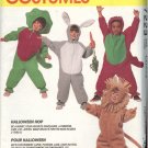 McCalls Costumes 7223 Dinosaur Pumpkin Lion Cat Jester Make Believe Sizes 2-8 UC