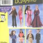 Simplicity 11 1/2" Fashion Doll Clothes Sewing Pattern 7073 Dummies
