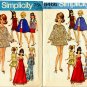 Simplicity 8466 Clothes Sewing Pattern for 11 1/2" Fashion Teen Dolls Maddie Mod