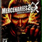 Mercenaries 2: World in Flames Microsoft Xbox 360 Complete with Manual