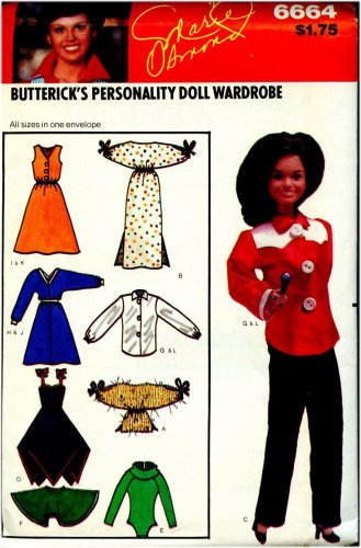 Simplicity 5702 Diva Doll Collection Fashion Doll Clothes Sewing
