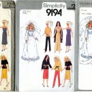 3 Simplicity 9194 Patterns for 11-1/2"  Fashion Doll Clothes Cher Farrah