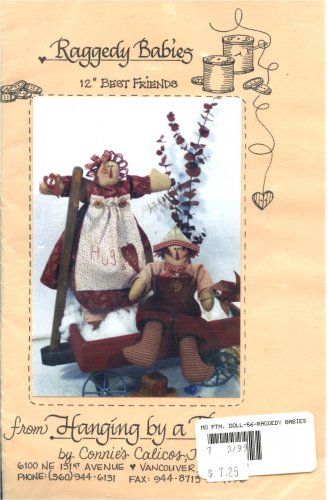 Raggedy Babies Hanging by a Thread Doll Patterns 12" Best Friends Dolls